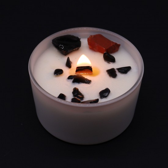 Scented Candle with Gemstones - Root Chakra image