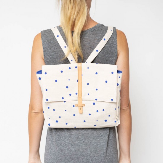 Rucsac Monk and Anna Kodomo Ink Blue Dots
