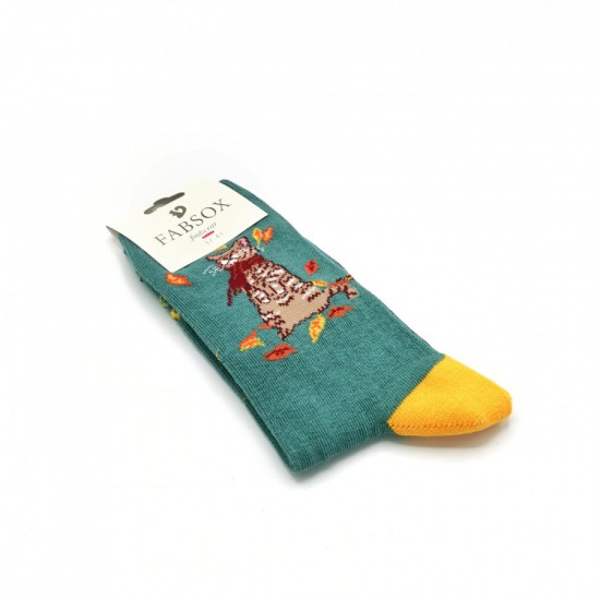 Șosete Fabsox Windy Cat Green 37-41