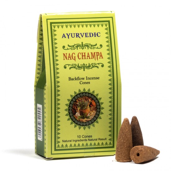 Ayurvedic Nag Champa Backflow Incense Cones image